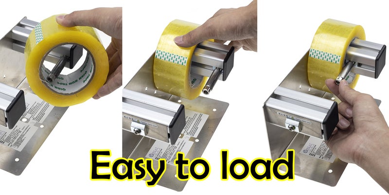 LDS Industry 2 inches Desktop Table Top/Wall Mounted Tape and Label Dispenser, Large Desktop Tape Dispenser for 2'' Tape, Stainless Steel Frame with Sucktion Cup Sucker TTD-02 - Image 4